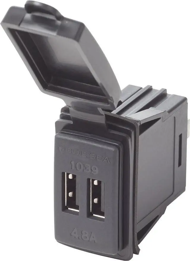 Alt view image 2 of 4 - Blue Sea Systems 1039 Dual USB Charger 12/24V
