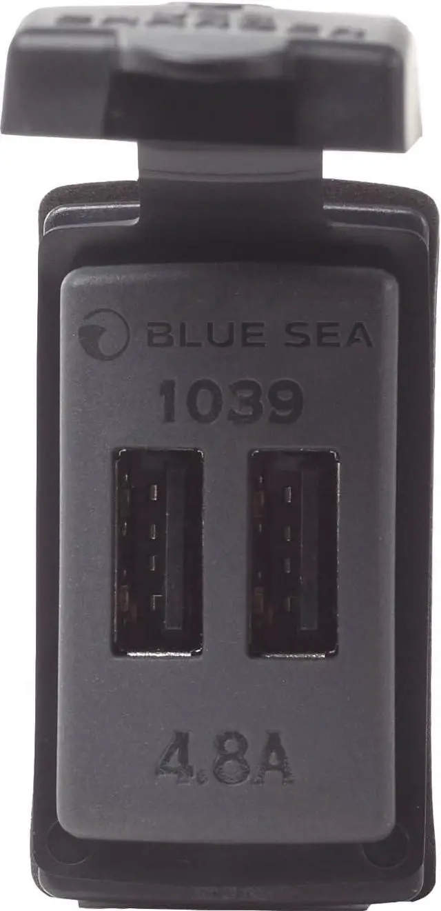Alt view image 4 of 4 - Blue Sea Systems 1039 Dual USB Charger 12/24V