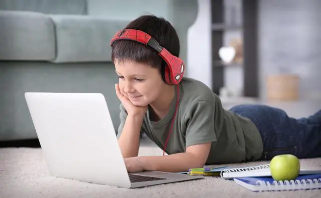 Alt view image 4 of 7 - eKids Spiderman Kids Headphones, Adjustable Headband, Stereo Sound, 3.5Mm Jack, Wired, Tangle-Free, Volume Control, Childrens Headphones Over Ear for School Home, Travel | Adjustable Headband