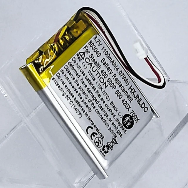 Alt view image 6 of 7 - 3.7V 803040 1100mAh Battery Replacement For Turtle Beach Ear Force Stealth 400 420X 500P 600 700X Gen 2 Wireless Surround Sound Gaming Headset and DIY 3.7-5V Electronic Products Battery Replacement