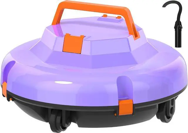 Alt view image 6 of 6 - 2026 Cordless Robotic Pool Cleaner - 120 Mins Automatic Pool Vacuum for Above Ground Pool & In - Ground Flat Pools up to 1000 Sq.Ft, Robot Pool Cleaner with Self - Parking Tech