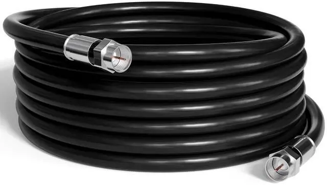 Main image of THE CIMPLE CO - RG6 Coaxial Cable 75 FT - RG6 Coax Cable for TVs, Antennas, Internet, CATV, Audio/Video - Dual Shielded Indoor/Outdoor Coax Wire 75 Feet (22 Meters), Black
