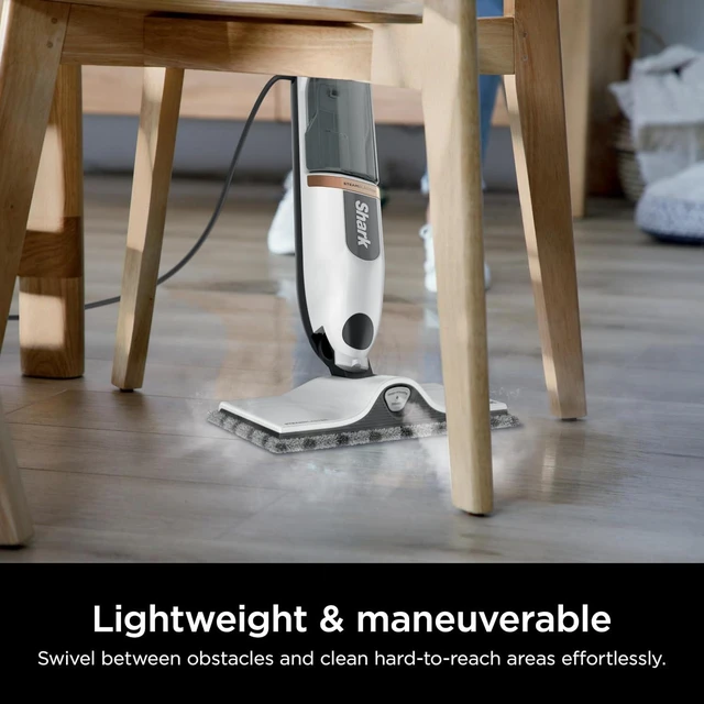 Alt view image 7 of 7 - Shark SteamSpot Steam Mop with Steam Blaster Technology, White, S2001