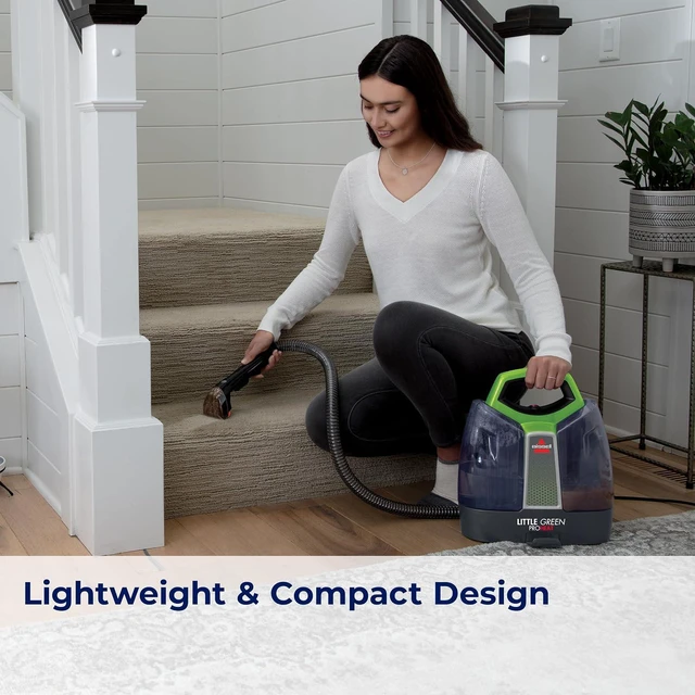 Alt view image 5 of 7 - BISSELL Little Green Proheat Portable Deep Cleaner/Spot Cleaner and Car/Auto Detailer with self-Cleaning HydroRinse Tool for Carpet and Upholstery, 2513E
