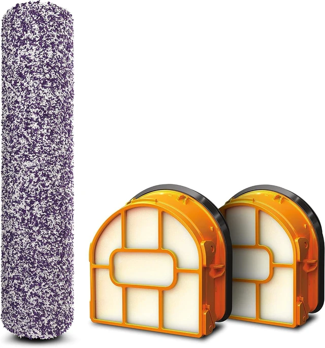 Main image of Shark HydroVac Brushroll & 2-Pack Filter Bundle, Purple/White, WDB1F2