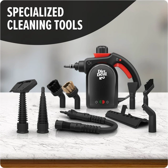 Alt view image 5 of 7 - Dirt Devil 7-in-1 Handheld Steamer, Pressurized Steam Cleaner for Home Use
