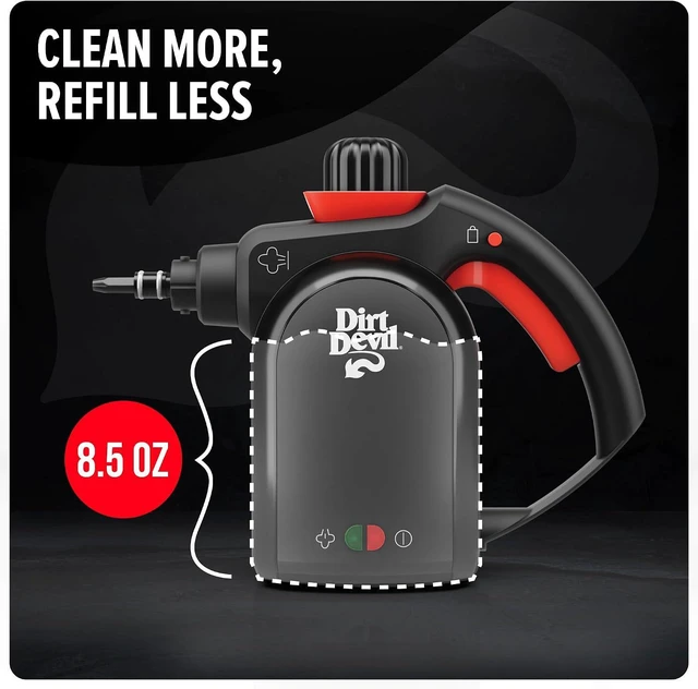 Alt view image 7 of 7 - Dirt Devil 7-in-1 Handheld Steamer, Pressurized Steam Cleaner for Home Use