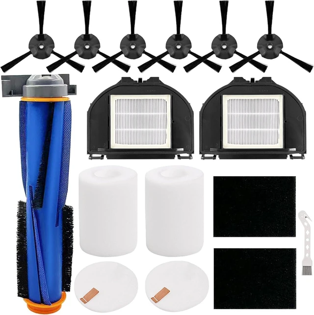 Main image of RV2310AE Replacement Parts for Shark AV2310AE RV2310AE RV2320S UR2350AE RV2300S Matrix Robot Vacuum Cleaner 1 Main Brush Roller 2 Sets Foam Filters 2 Filters 6 Side Brushes (Not For RV2300)