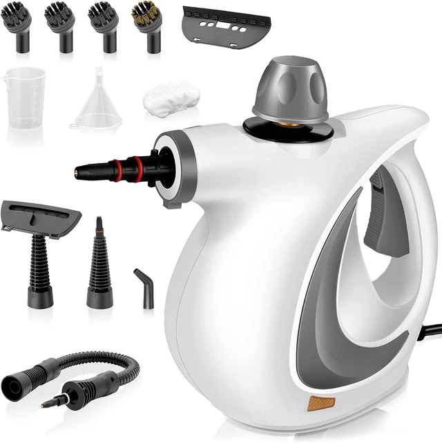 Main image of Pressurized Handheld Steam Cleaner for home with 12pcs Accessories&Safety Lock Multi-Surface Natural Deep Steamer for Cleaning Car, Furniture, Floor, Upholstery, Tile, Grout, Windows