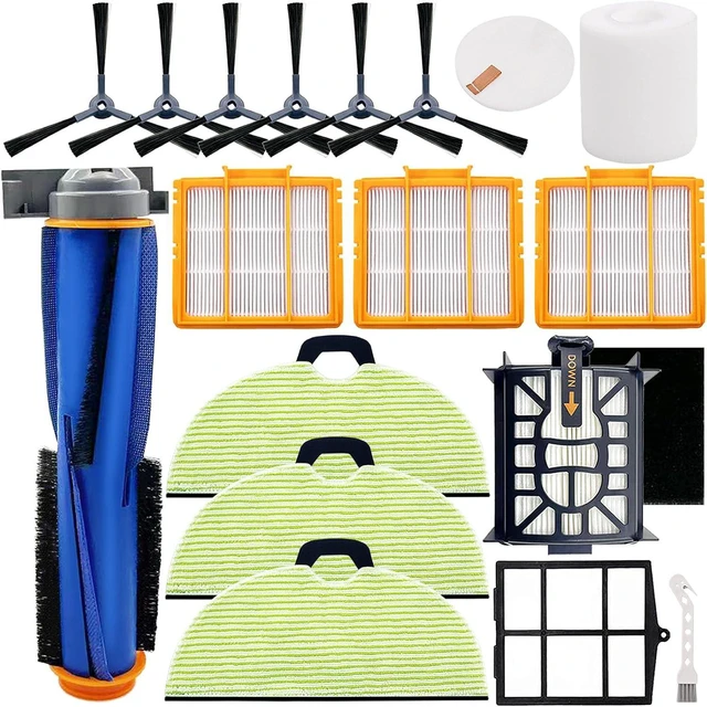 Main image of Replacement Parts for Shark AV2610WA RV2610WA Matrix Plus 2- in-1 Robot Vacuum Cleaner,1 Main Brush,3 Filters,3 Mop Pads,6 Side Brushes,1 Pre Filter,1 Filter&1 Pre-Motor Foam&Felt Filter