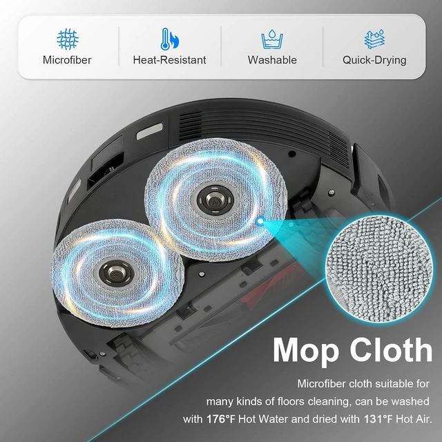 Alt view image 3 of 7 - 10R Replacement Parts Accessories for Roborock Saros 10R Saros 20 for Qrevo