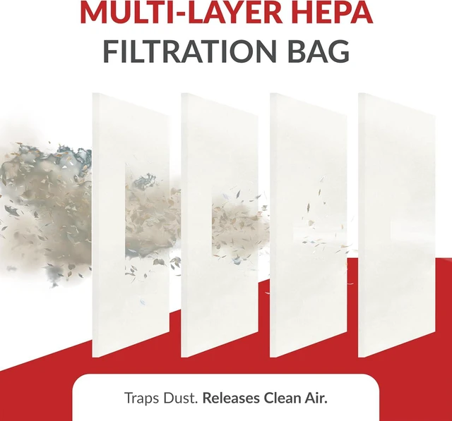 Alt view image 3 of 7 - Atrix VACBP6-100P Replacement HEPA Filters for Atrix Backpack Vacuum, 100-Pack , White