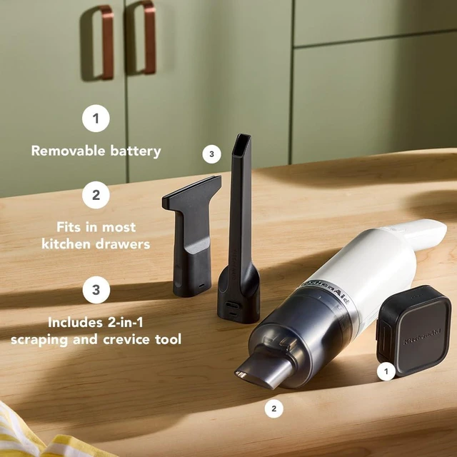 Alt view image 3 of 6 - KitchenAid Go Cordless Kitchen Vacuum, Battery Included, KKVR121
