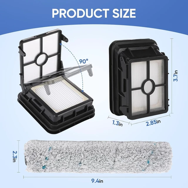 Alt view image 3 of 7 - Multi-Surface Pet Brush Rolls 2787&Vacuum Filters 1866 Replacement Parts