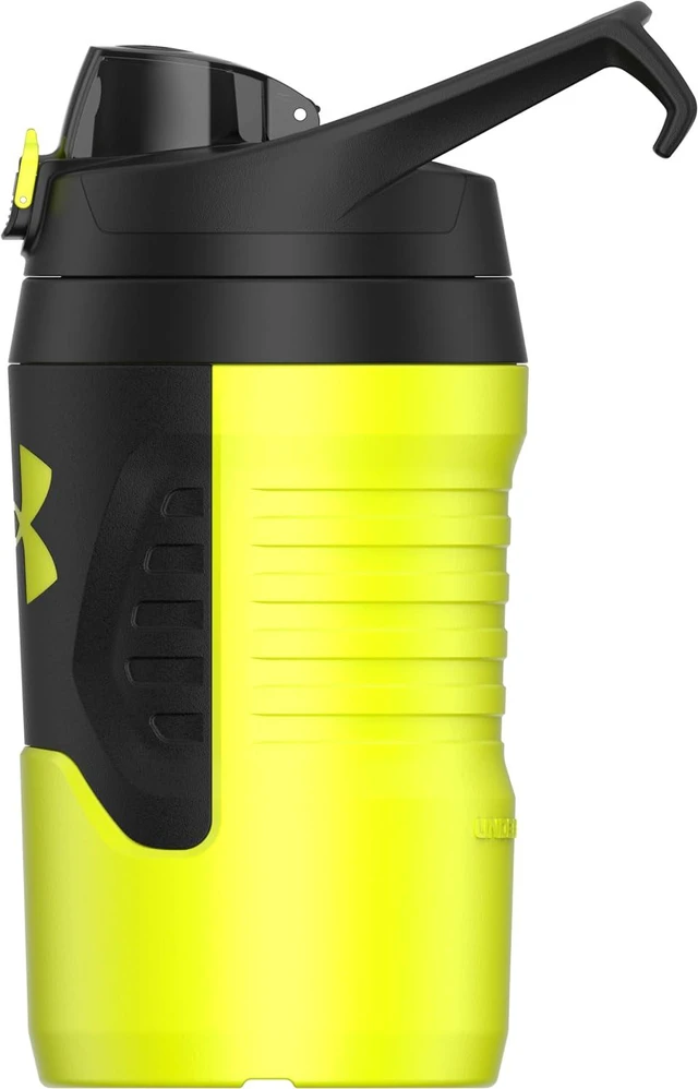 Alt view image 3 of 7 - Under Armour 32 oz Insulated Water Bottles - Sports Water Jug with Fence Hook, Leak Resistant for Baseball, Football & More, 32 oz Insulated, Hi Vis Yellow/Black