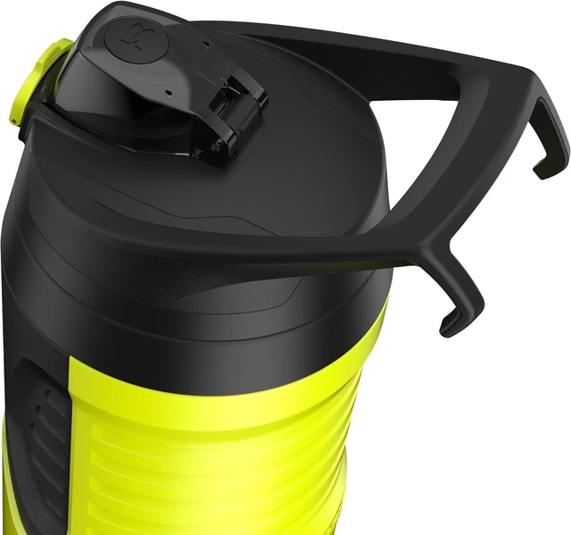 Alt view image 6 of 7 - Under Armour 32 oz Insulated Water Bottles - Sports Water Jug with Fence Hook, Leak Resistant for Baseball, Football & More, 32 oz Insulated, Hi Vis Yellow/Black