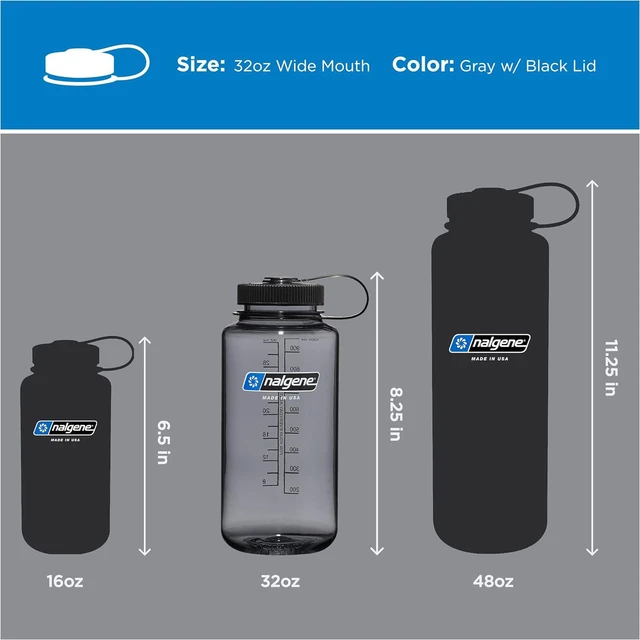 Alt view image 6 of 7 - Nalgene 32 oz Wide Mouth Water Bottle