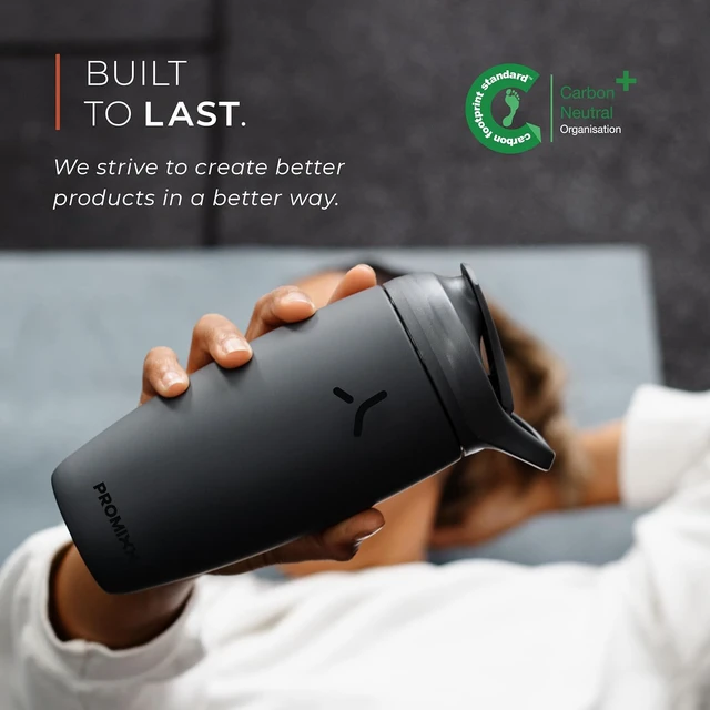 Alt view image 6 of 7 - PROMIXX Pursuit Insulated Steel Shaker Bottle 18oz, Seagrass Green