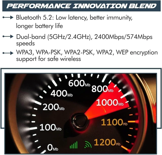 Alt view image 7 of 7 - AX1650i Killer Series WiFi 6 Adapter | Gaming WiFi Adapter | CNVio2 M.2 WiFi Card | 2.4 Gbps WiFi for PC | Bluetooth 5.2 Support | Requires Intel 10th+ Gen CPU