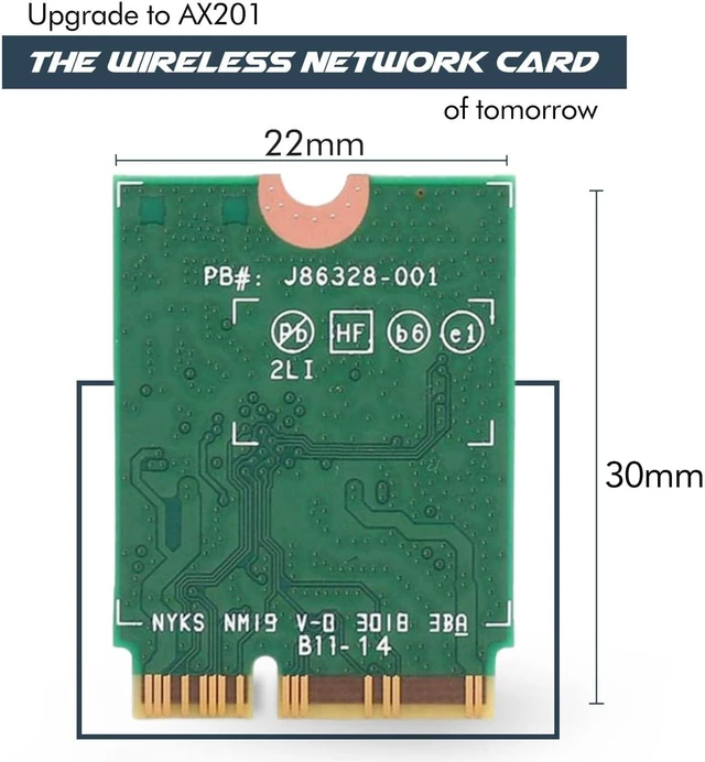 Alt view image 2 of 7 - AX1650i Killer Series WiFi 6 Adapter | Gaming WiFi Adapter | CNVio2 M.2 WiFi Card | 2.4 Gbps WiFi for PC | Bluetooth 5.2 Support | Requires Intel 10th+ Gen CPU