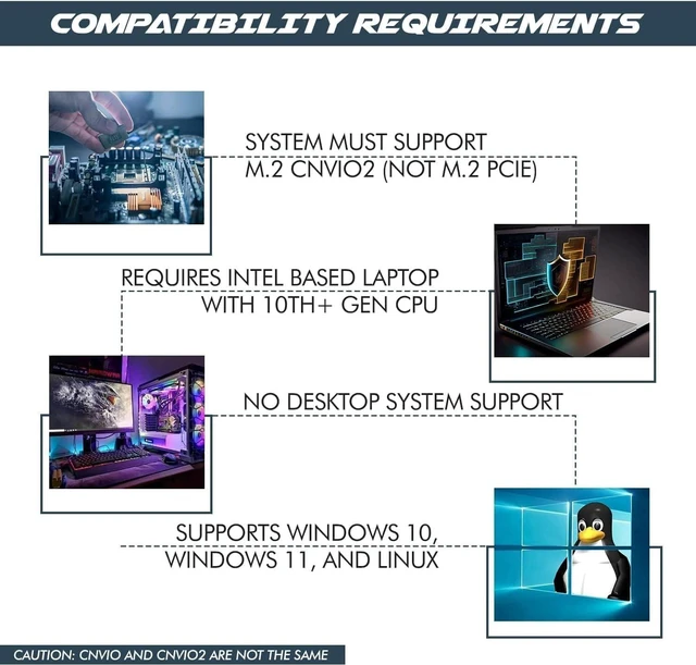 Alt view image 4 of 7 - AX1650i Killer Series WiFi 6 Adapter | Gaming WiFi Adapter | CNVio2 M.2 WiFi Card | 2.4 Gbps WiFi for PC | Bluetooth 5.2 Support | Requires Intel 10th+ Gen CPU