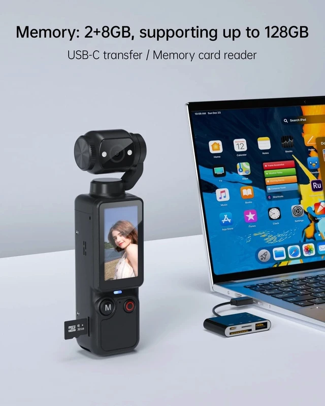 Alt view image 7 of 7 - 2.5K Vlogging Camera Handheld Video Camcorder Stabilization 180° Rotatable
