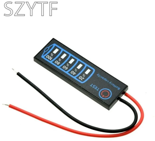 Alt view image 5 of 6 - 2S-8S Capacity Indicator DC 5V-30V LED Tester for Ternary Lithium LiFePO4 Lead-Acid Charge Level Voltmeter