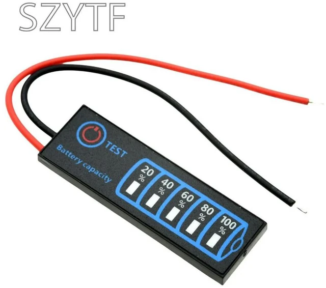 Alt view image 4 of 6 - 2S-8S Capacity Indicator DC 5V-30V LED Tester for Ternary Lithium LiFePO4 Lead-Acid Charge Level Voltmeter