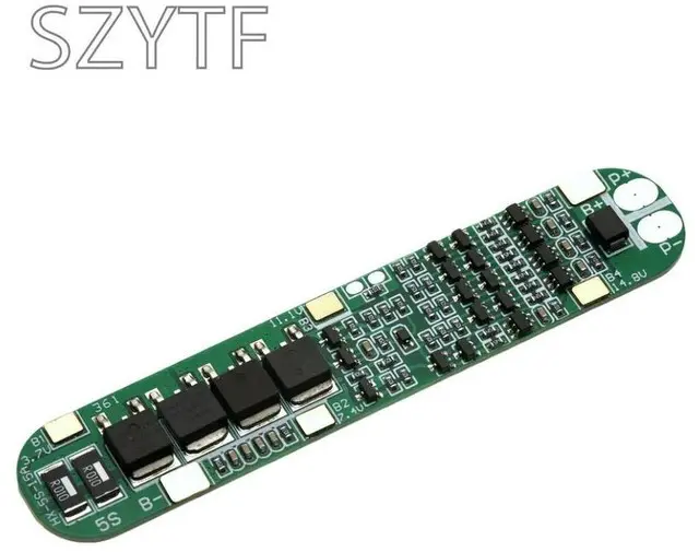 Alt view image 4 of 6 - 5S 18.5V 21V Lithium Protection Board BMS Li-ion Charger PCB for Power Tools Solar Lighting 88*17mm
