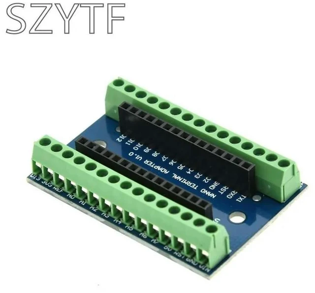 Alt view image 2 of 3 - IO Shield V1.O Expansion Board Terminal Controller Adapter for Nano Simple Electronic Module