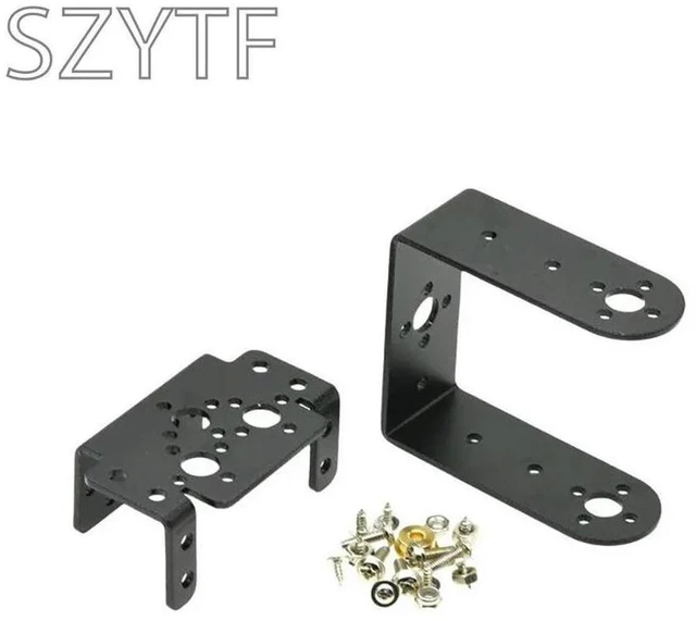Alt view image 3 of 3 - 1Set 2 DOF Short Pan And Tilt Servos Bracket Sensor Mount Kit For Compatible MG995 Wholesale