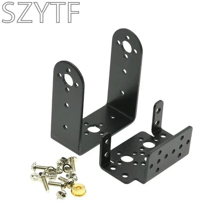 Alt view image 2 of 3 - 1Set 2 DOF Short Pan And Tilt Servos Bracket Sensor Mount Kit For Compatible MG995 Wholesale
