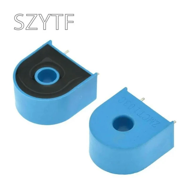 Alt view image 2 of 3 - Current Transformer ZMCT103C Micro Precision Blue Current Transformer 5A/5mA Sensor CT103