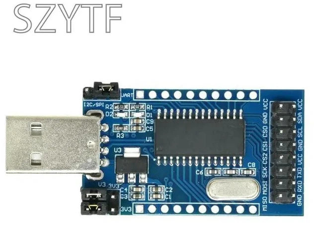 Alt view image 2 of 3 - CH341A Programmer USB To UART IIC SPI I2C Convertor Parallel Port Converter Onboard Operating Indicator Lamp Board Module