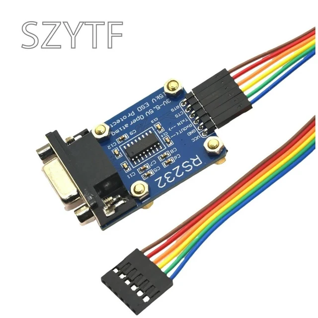 Alt view image 3 of 3 - TTL to RS232 Module TTL RS232 Male Female Mutual Conversion Module Serial Level Conversion to SP232 TTL Serial Port ESD Protect