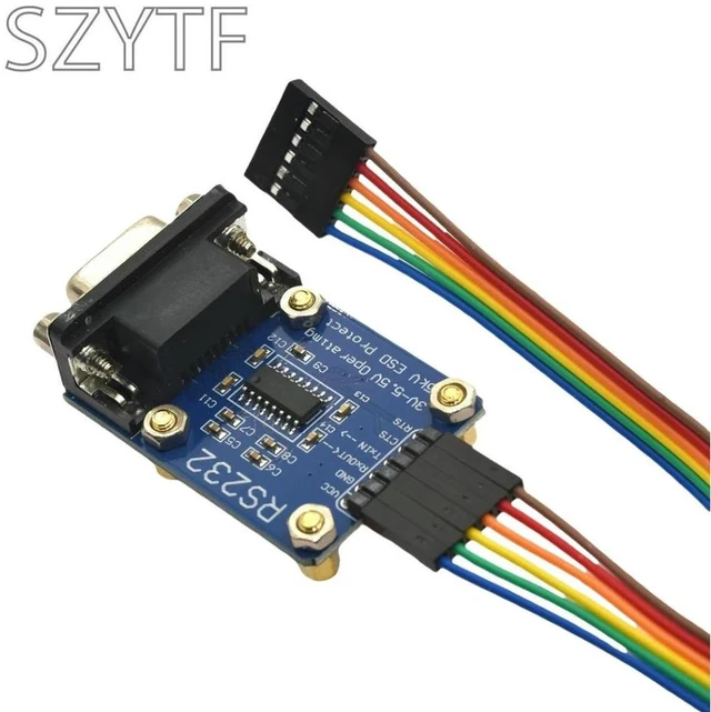 Alt view image 2 of 3 - TTL to RS232 Module TTL RS232 Male Female Mutual Conversion Module Serial Level Conversion to SP232 TTL Serial Port ESD Protect