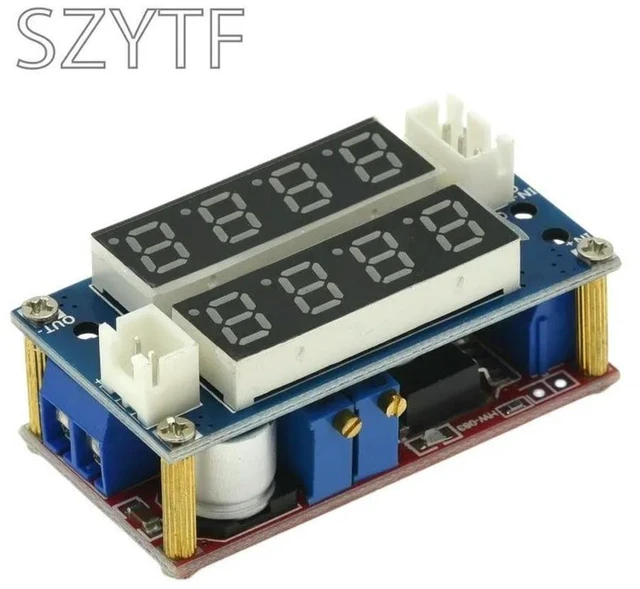 Alt view image 2 of 3 - 5A Adjustable Power CC/CV 2 In 1 XL4015 Step-down Charge Module LED Driver Voltmeter Ammeter Constant Current Constant Voltage