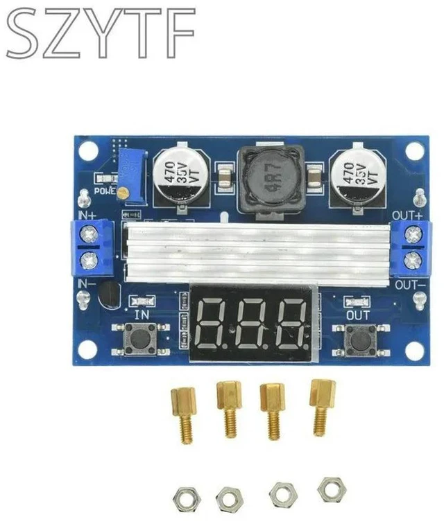Alt view image 3 of 3 - DC DC-DC 3~35V To 3.5~35V LTC1871 Booster Step Up Step-up Module Converter Regulated Power Supply+VoltMeter