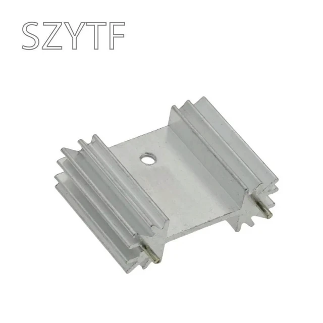 Alt view image 3 of 3 - 5PCS Heatsink Radiator Cooler Radiator 34x25x12MM Silver Heat Sink For Three-band Audio Regulator