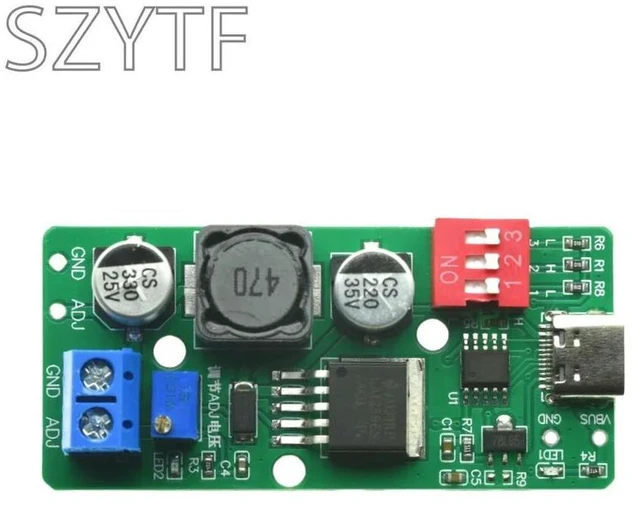 Main image of PD/QC Trigger Board - Type-C Fast Charger, Adjustable 5V-20V, Supports Power Delivery and Quick Charge