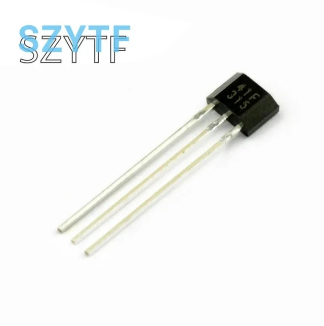Alt view image 2 of 3 - 100pcs 49E Hall Element OH49E SS49E Hall Effect Sensor Linear Switch