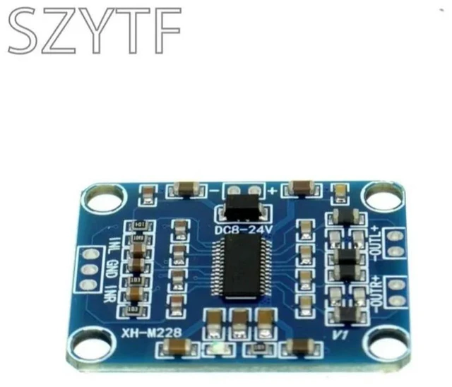 Alt view image 3 of 3 - TPA3110 2X15W Digital Audio Stere Amplifier Board Module Mini Binaural AMP Controller 100dB DC 8-18V