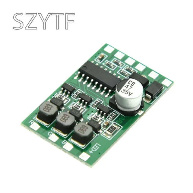 Alt view image 3 of 3 - LED Constant Current Drive Power Module DMX512 Three Channel RGB Full Color 300mA Adjustable External Control Drive Board