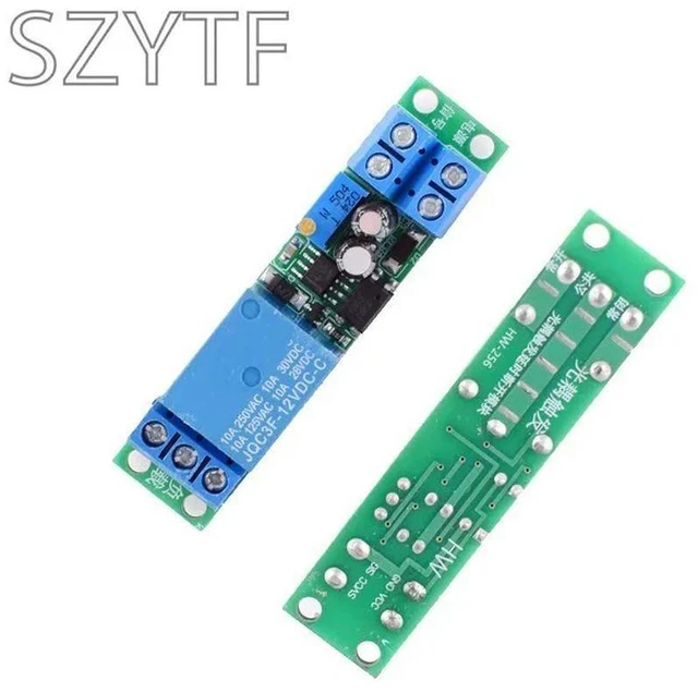 Alt view image 2 of 3 - 5V12V Time Delay Turn On/Off Relay Module Monostable Switch Shielding Delay Car Driving Recorder Delay Start Time Adjustable