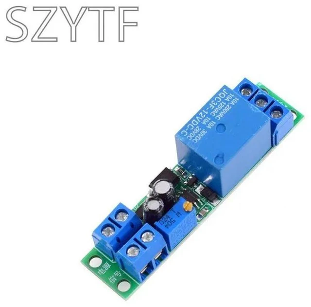Alt view image 3 of 3 - 5V12V Time Delay Turn On/Off Relay Module Monostable Switch Shielding Delay Car Driving Recorder Delay Start Time Adjustable