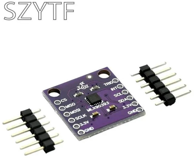 Main image of MLX90393 Three Digital Hall Sensors 3D Position Of Rotational Angular Displacement
