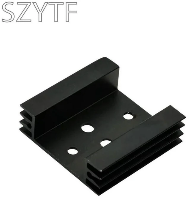Alt view image 3 of 3 - 45*45*14mm Heatsink Cooling Fin Radiator Cooler Aluminum Heat Sink for TO-3 Transistor Cooling Accessories TO3 45X45X14mm
