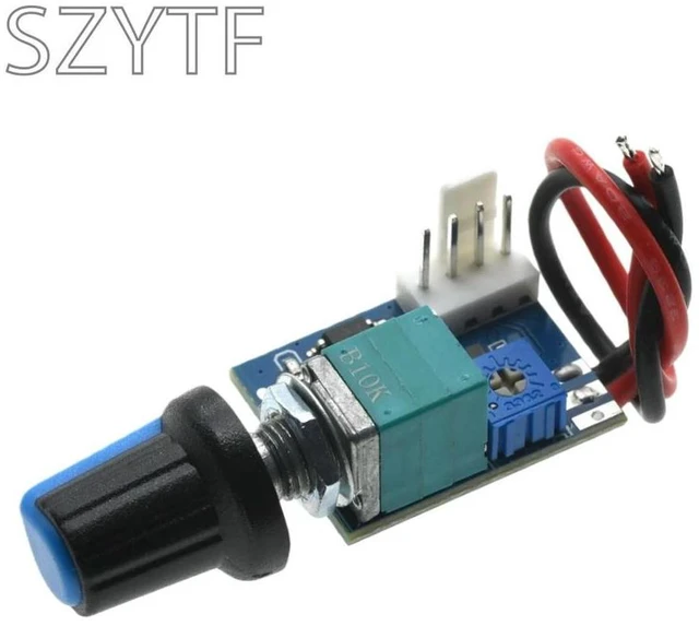 Alt view image 2 of 3 - Silent 12V PWM Fan Speed Controller Module 4-Pin Small Power Governor for PC Case Cooling Fan