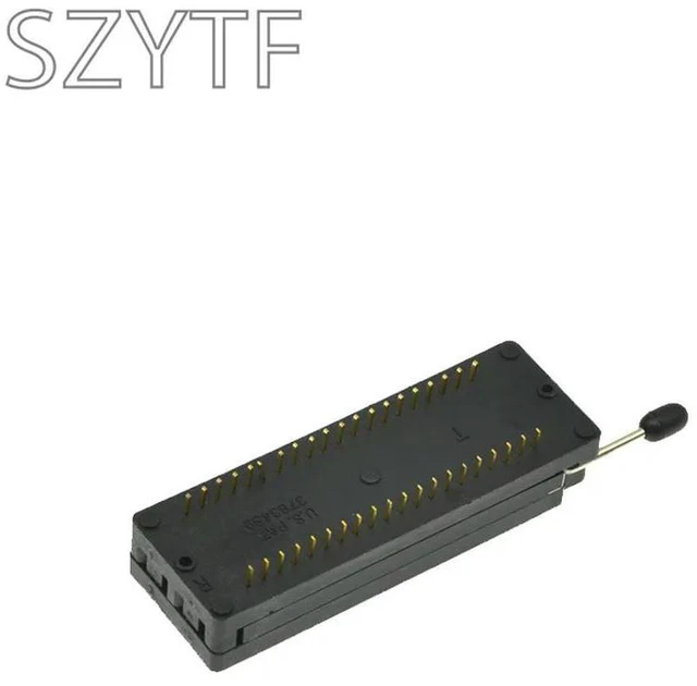 Alt view image 3 of 3 - 1pcs DIP 40 Pin 40Pin Universal ZIF IC Socket Black