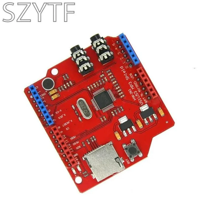 Main image of VS1053 VS1053B Stereo Audio MP3 Player Shield Record Decode Development Board Module With TF Card Slot For R3 One